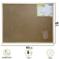 Corcho Pared 45x60 cm. Marco Madera Con 6 Chinchetas Corcho Pared 45x60 cm. Marco Madera Con 6 Chinchetas