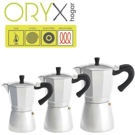 Cafetera Inducción Aluminio 12 Tazas (600 Ml.)