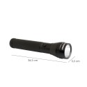 Linterna LED De Mano De Aluminio A Pilas	(2 D) Alta Luminosidad 120 Lúmenes (3 funciones) Mango Estriado
