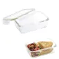 Recipiente Hermético Cristal Rectangular 850 ml. 19.5 x 13.3 x 6.7 (alt) cm.