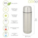 Termo Líquidos, Capacidad De 750 ML. Libre BPA, Acero Inoxidable, Antigoteo