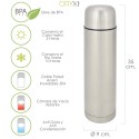 Termo Líquidos, Capacidad 1 Litro, Libre BPA, Acero Inoxidable, Antigoteo