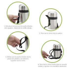 Termo Solidos y Líquidos Acero Inoxidable Antigoteo 750 Ml.