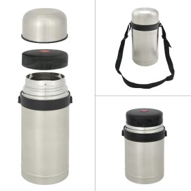 Termo Solidos y Líquidos, 1 Litro De Capacidad, Libre BPA, Acero Inoxidable, Antigoteo