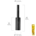 Fresa Rotativa Para Metal Cilíndrica Diámetro 12 mm. Para Taladro / Fresadora