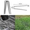 Grapa Metálica Para Fijación Mallas y Césped (20 Piezas)