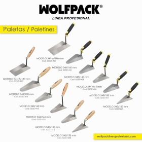 Paleta WOLFPACK Mango Madera 348 / 140 mm.