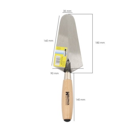 Paleta WOLFPACK Mango Madera 348 / 180 mm.