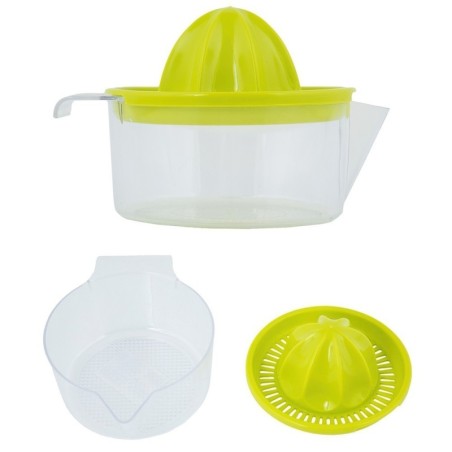 Exprimidor Zumo Manual Frutas Con Jarra Plástico Diámetro 12 x 11 cm.