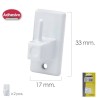 Gancho Visillo / Cortina Adhesivo Blanco (Blíster 2 Piezas)