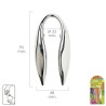 Corta capsulas Botella Vino Cromado Doble Hoja
