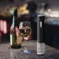 Sacacorchos Abrebotellas Eléctrico A Pilas (4 AA No Incluida) Con Descapsulador, Abridor Botella Vino