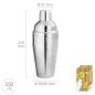 Coctelera Acero Inoxidable 550ml