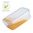 Recipiente Hermético Plástico Rectangular 2.500 ml. 25x18x8.5 (Alt.) cm.