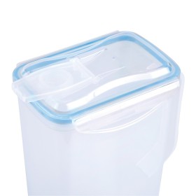 Jarra Plástico Cuadrada 1.500 ml. 11 x 6.5 x 22.5 (alt) cm.
