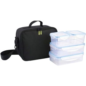 Bolsa Térmica Con 4 Recipientes Herméticos Plástico (2x800 ml + 2x400 ml.)