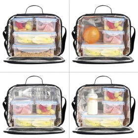 Bolsa Térmica Con 4 Recipientes Herméticos Plástico (2x800 ml + 2x400 ml.)