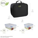 Bolsa Térmica Con 4 Recipientes Herméticos Plástico (2x800 ml + 2x400 ml.)