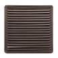 Rejilla Ventilación Empotrar 17x17 cm. Aluminio Marrón