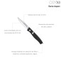 Cuchillo Aspen Mondador Hoja Acero Inoxidable 8 cm. Negro Cuchillo Aspen Mondador Hoja Acero Inoxidable 8 cm. Negro