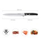 Cuchillo Aspen Cocinero / Chef Hoja Acero Inoxidable 20 cm. Negro Cuchillo Aspen Cocinero / Chef Hoja Acero Inoxidable 20 cm. Negro