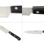 Cuchillo Grenoble Verduras Hoja Acero Inoxidable 15 cm. Negro Cuchillo Grenoble Verduras Hoja Acero Inoxidable 15 cm. Negro