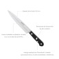 Cuchillo Grenoble Cocina Hoja Acero Inoxidable 17 cm. Negro Cuchillo Grenoble Cocina Hoja Acero Inoxidable 17 cm. Negro