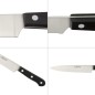 Cuchillo Grenoble Cocina Hoja Acero Inoxidable 17 cm. Negro Cuchillo Grenoble Cocina Hoja Acero Inoxidable 17 cm. Negro