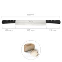 Cuchillo Grenoble Quesero 2 Mangos Hoja Acero Inoxidable 25 cm. Negro