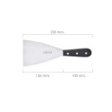 Espátula Cocina Grenoble Acero Inoxidable 9 cm. Negro