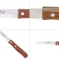 Cuchillo Montana Patatero Hoja Acero Inoxidable 9 cm. Mango madera (Blíster 3 piezas)