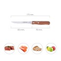 Cuchillo Montana Multiusos Hoja Sierra Acero Inoxidable 11 cm. Mango Madera (Blíster 3 piezas)
