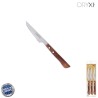 Cuchillo Montana Chuletero Hoja Acero Inoxidable 9 cm. Mango Madera (Blíster 3 Piezas)