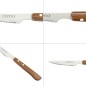 Cuchillo Montana Chuletero Hoja Acero Inoxidable 9 cm. Mango Madera (Blíster 3 Piezas) Cuchillo Montana Chuletero Hoja Acero Inoxidable 9 cm. Mango Madera (Blíster 3 Piezas)