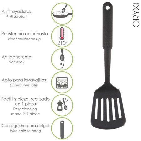 Espátula Rasera Cocina Nylon Basic 32,5 x 9 cm.