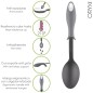 Cuchara Servir Cocina Nylon Con Mango Antigotas Engomado 32,5x6cm Cuchara Servir Cocina Nylon Con Mango Antigotas Engomado 32,5x6cm
