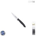 Cuchillo Nuuk Mondador Hoja Acero Inoxidable 9 cm. Negro (Blíster 3 Piezas)