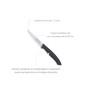 Cuchillo Nuuk Mondador Hoja Acero Inoxidable 9 cm. Negro (Blíster 3 Piezas)