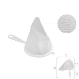 Colador Tela Franela Armazón de Plástico Diámetro 10 cm.