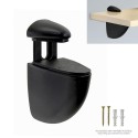 Soporte Pelicano Regulable Para estante 1 / 20 mm. Negro (1 Pieza)