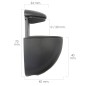 Soporte Pelicano Regulable Para estante 1 / 20 mm. Negro (1 Pieza) Soporte Pelicano Regulable Para estante 1 / 20 mm. Negro (1 Pieza)