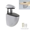 Soporte Pelicano Regulable Para estante 1 / 20 mm. Cromo Mate (1 Pieza)