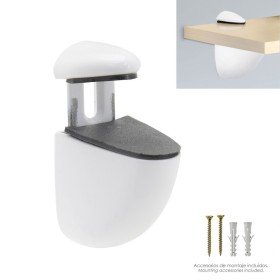 Soporte Pelicano Regulable Para estante 1 / 20 mm. Blanco (1 Pieza)