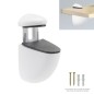 Soporte Pelicano Regulable Para estante 1 / 20 mm. Blanco (1 Pieza) Soporte Pelicano Regulable Para estante 1 / 20 mm. Blanco (1 Pieza)