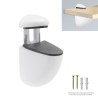 Soporte Pelicano Regulable Para estante 1 / 20 mm. Blanco (1 Pieza)