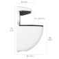 Soporte Pelicano Regulable Para estante 1 / 20 mm. Blanco (1 Pieza) Soporte Pelicano Regulable Para estante 1 / 20 mm. Blanco (1 Pieza)