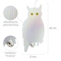 Búho Espantapájaros Reflectante Para Colgar Con 2 Cascabeles (2 Piezas)
