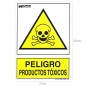 Cartel Peligro Productos Tóxicos 30x21cm. Cartel Peligro Productos Tóxicos 30x21cm.