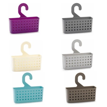 Cesta Plástico Multiusos (Pinzas / Duchas) Con Colgador Colores Surtidos