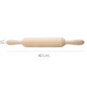 Rodillo Amasar Madera Oryx 40 cm.